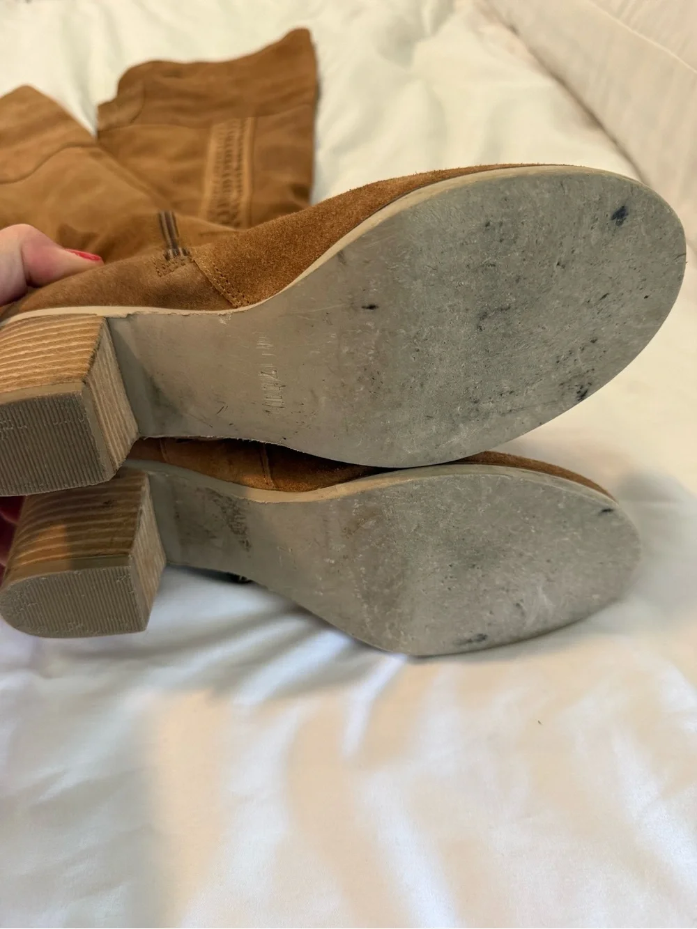Matisse Over the Knee Suede Boots Tan Womens Size 7